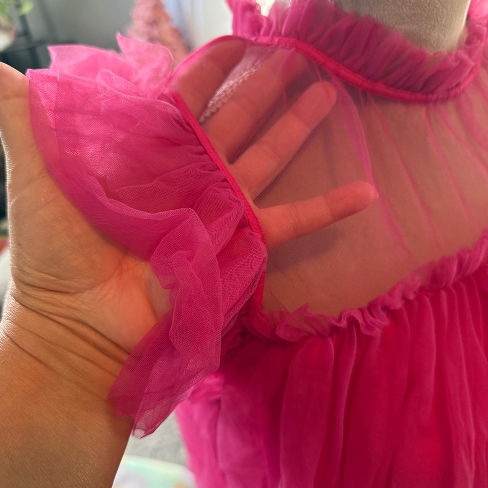 BiBi Fuchsia Ruffled Top - Picture 3 of 6